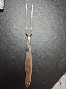 Vintage Interpur Stainless Steel Carving Fork 12"