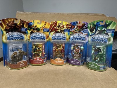 Skylanders Spyro Elf, Double Trouble, Sergeant, Flameslinger, Bash 5 Figures NEW