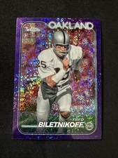 2024 Topps Chrome - Fred Biletnikoff #152 Purple Speckle Refractor /275
