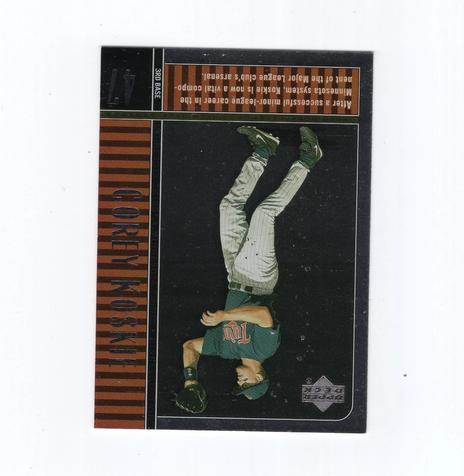 Upper Deck Legends #79 Corey Koskie 2000 colección conmemorativa Foto 3 de 4