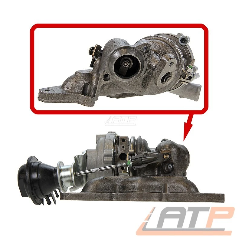 ABGAS-TURBO-LADER FÜR SMART CABRIO + CITY-COUPE 0.6 + 0.7 BJ 98-04 - Bild 4 von 4