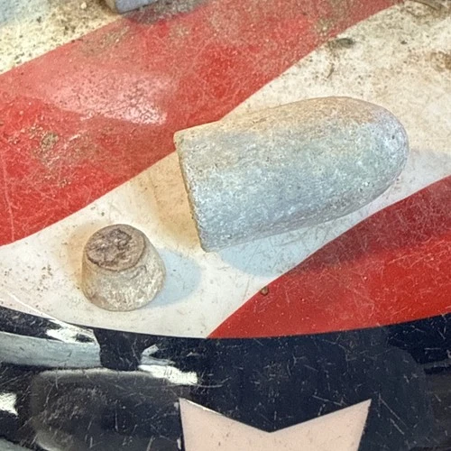 Dug Civil War 💥 🇺🇸 💣 Confederate Enfield Bullet W Original Wood Plug