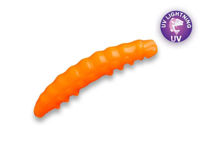 CRAZY FISH Soft Eatable Lures MF H-Worm 1.1'' or 1.65'' Trout Fishing