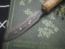 Upcycled Athame with Holly Wood Handle, Pagan, Wiccan, Witchcraft, Ogham Tree
