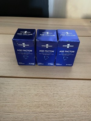 One A Day Age Factor Cell Defense Cellular Health Function 30 Softgels 3 PACK