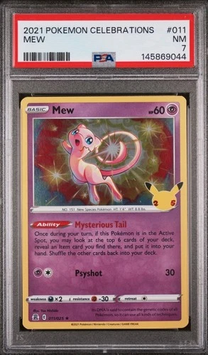 2021 Pokemon Mew Celebrations Card 011/025 PSA 7