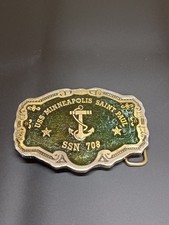 USS Minneapolis Saint Paul SSN 708 Belt Buckle