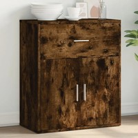 Sideboard RäUchereiche 60X31X70 Cm Holzwerkstoff Kommode Wohnzimmer