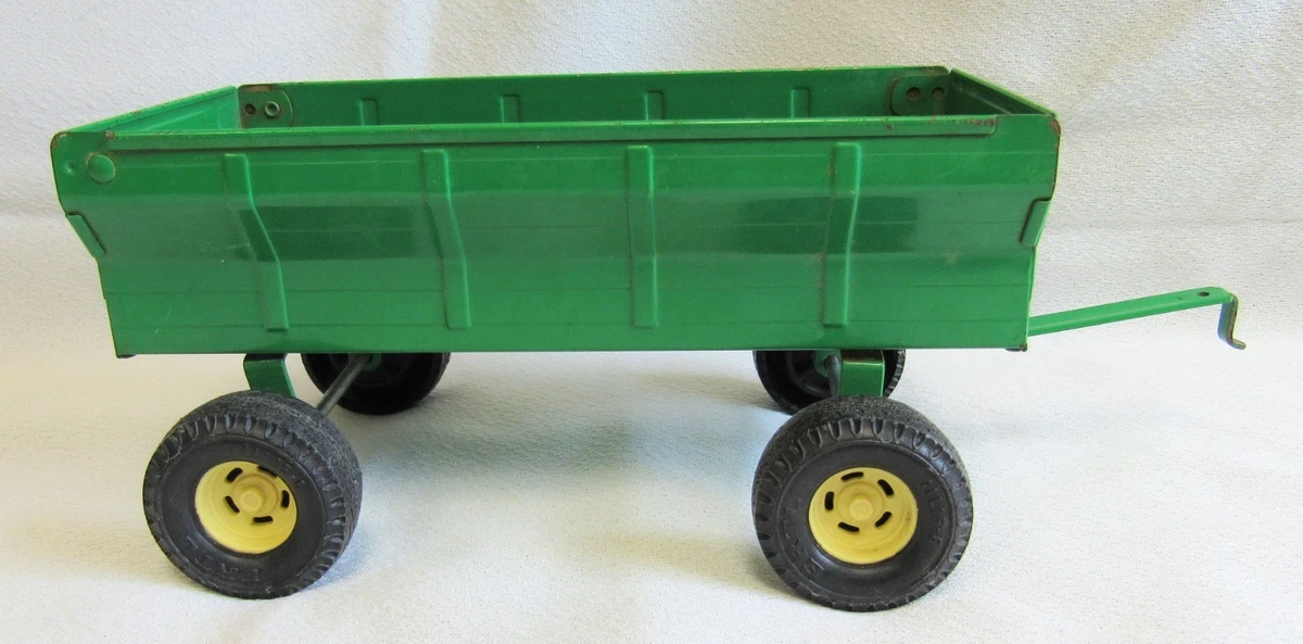 アンティーク　ジョンディア　牽引ワゴン John Deere Trailer Vintage Manufacture Diecast Farm Vehicles for