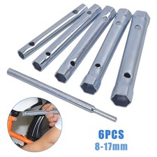 Rohrschl&uuml;ssel 6 tlg. Rohr Steckschl&uuml;ssel Set 8-17mm Rohr Werkzeug Schl&uuml;ssel Satz