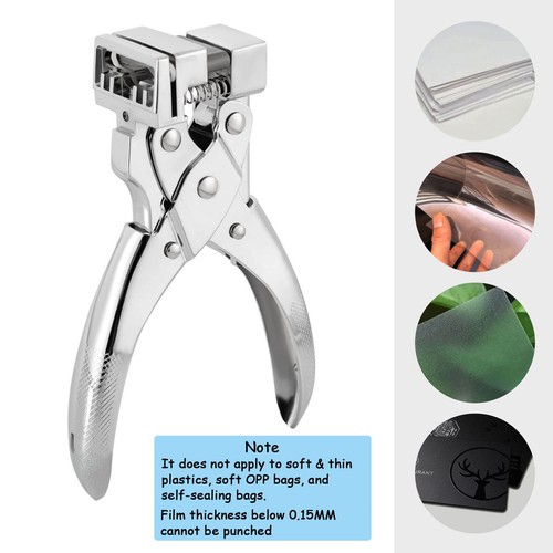 Heavy Duty T-Slot Shape Tag Punch, Airplane Hanger Hole, ID Card, PVC, Paper - Picture 4 of 7