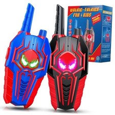 Walkie Talkies for Kids Ages 3-8: Cool Toys Gifts for 3 4 5 6 2 PACK Blue Black