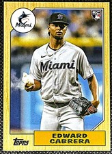 Edward Cabrera 2022 Topps Archives #228 Rookie RC - Miami Marlins