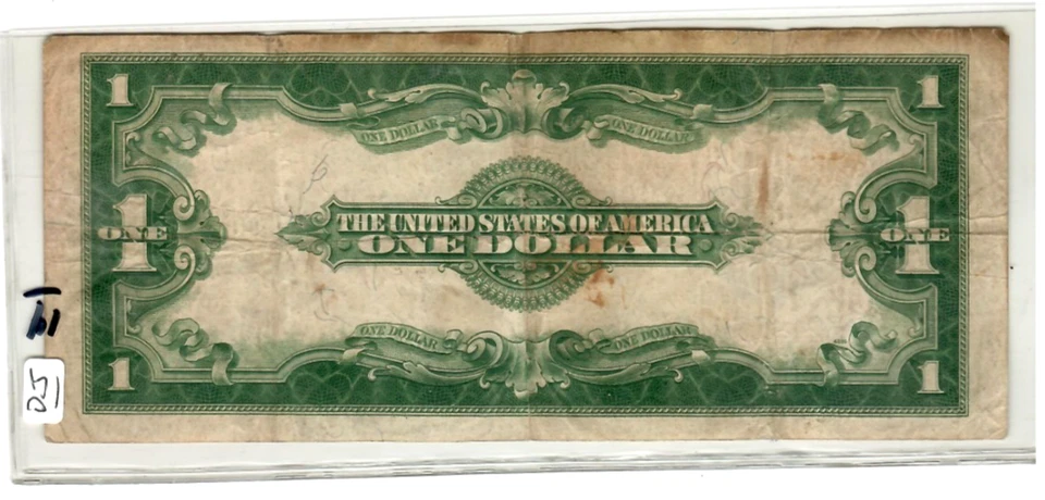 $1 "1923"(HORSEBLANKET)  (SILVER CERTIFICATE) "1923" (HORSEBLANKET) NICE!! - Image 3 of 3