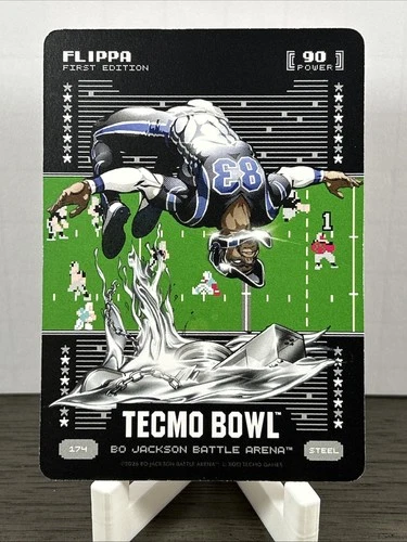 Bo Jackson Battle Arena Tecmo Bowl Flippa Steel #174 - Flipper Anderson