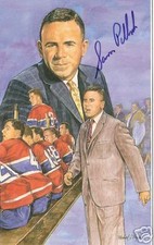 Sam Pollock Autographed Hockey Legends Card HOFer RARE!