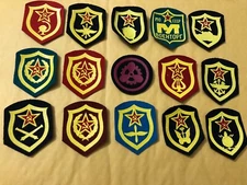 Set Of 15 Soviet Russian Military Patches