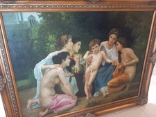 Meraviglioso dipinto olio su tela, grande dimensione di G. Gallon