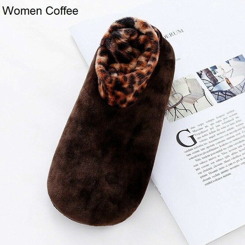 1 Pair Women Men Velvet Socks Ankle High Leopard Check Antiskid Indoor Sock Soft - Picture 11 of 20