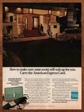 1981 American Express Card Vintage Print Ad/Poster Travel Hotel Wall Art 80s