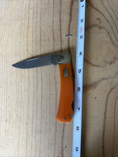 Boker Plus 440C Color, Orange Pocket Knife . Excellent Condition. - Picture 2 of 12