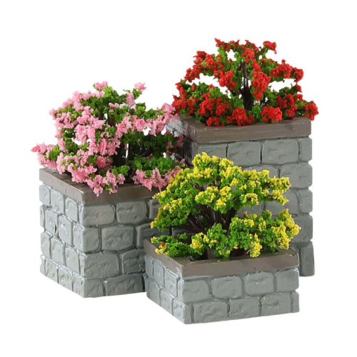 Lemax Flower Bed Boxes villaggio di Natale