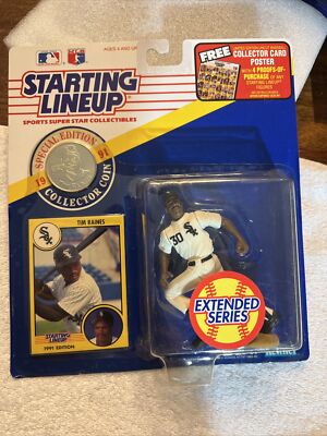 1991 TIM RAINES Chicago White Sox  Starting Lineup W/ Card and Collector Coin