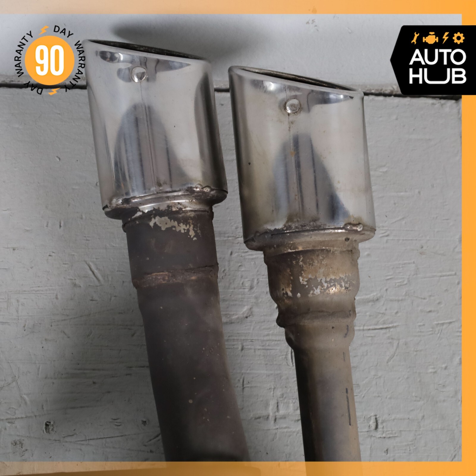 Maserati Quattroporte M139 Exhaust Mufflers Dual Tips Left & Right Side Set OEM
