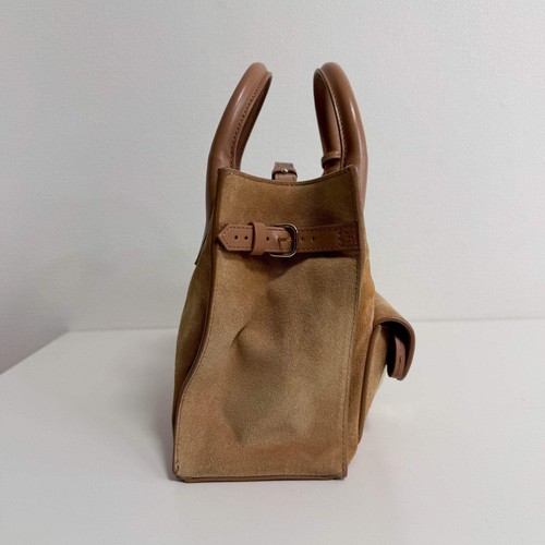 BALENCIAGA Brown Suede Top Handle Bag - Picture 4 of 18