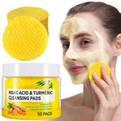 50PCS Turmeric Cleansing Pads for Dark Spots, Turmeric Cleansing Pads New