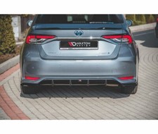 CUP Diffusor Ansatz SCHWARZ für Toyota Corolla XII 12 Heckstoßstangen Splitter