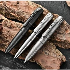 Titanium Ballpoint Pen Bolt Action Office Signature Writing Pocket Pen EDC Gift