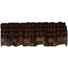 VILLAGE PATCHWORK Lined Window Valance 72" x 14", by The Country House
