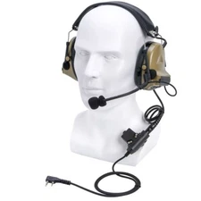 U94 PTT Tactical Headset Noise Reduction Headphone for Baofeng Kenwood HYT TYT 
