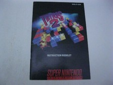 Tetris 2 Super Nintendo SNES instruction manual only