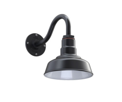 Barn Light Wall Sconce - The Hawthorne 11'' Gooseneck Light - Compact Barn Light 