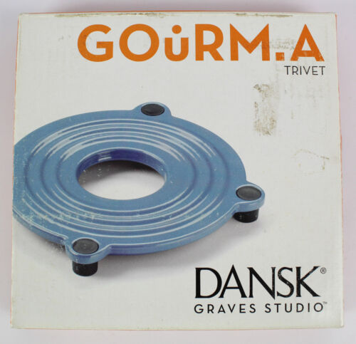 Gourm.A White Enamel Cast Iron Michael Graves Studio for Dansk Trivet, NEW - Picture 1 of 6
