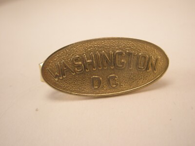Washington DC TINY SMALL Vintage Tie Bar Clip usa american government capital