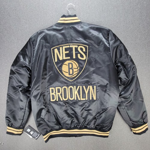 Starter Black Label 75th Anniversary Brooklyn Nets Black Gold Jacket S - 第 1/12 張圖片