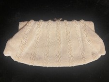 Vintage White Beaded Purse Walborg made in Belgium