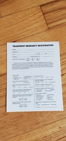 Scheda di registrazione Tradewest Trade West Nintendo NES TRA-NES-US Battletoads PULITA