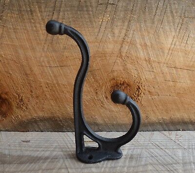 Buy New Reproduction Old School Style Black Cast Iron Coat Hat Planter Wall Hook
