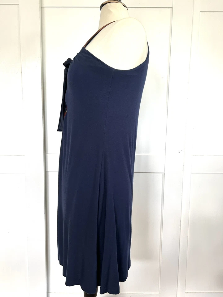 Vestido Akiko azul marinho jersey aparado XS - Imagem 3 de 4