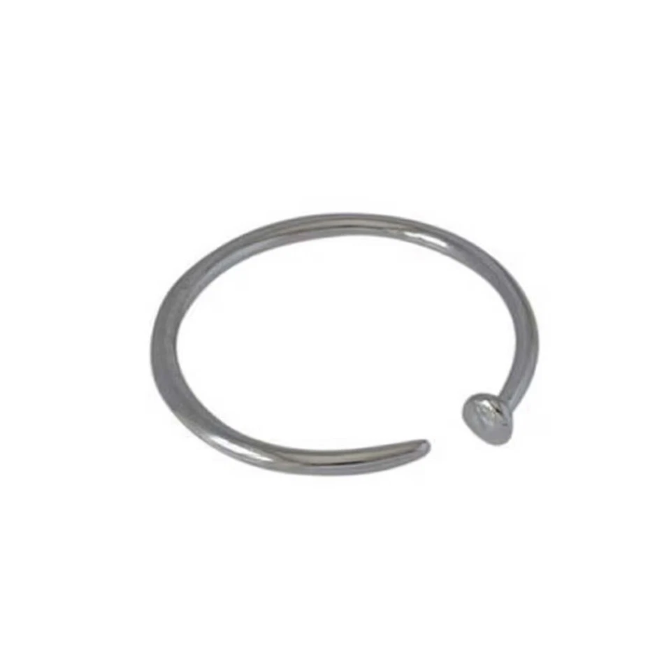 Pulseira de prata esterlina 925 feita à mão com punho ajustável unissex joia - Imagem 2 de 4