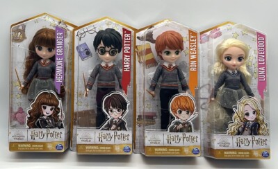 4PC Wizarding World Harry Potter Set ~ HARRY + RON + LUNA + HERMIONE ~ NEW