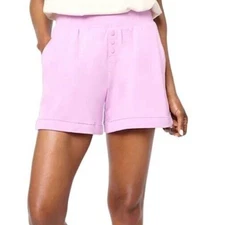 Koolaburra by UGG Light & Airy French Terry Cuff Shorts Violet Tulle Small