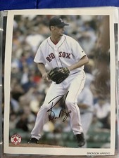 Bronson Arroyo autographed 8 x 10 RED SOX baseball photo