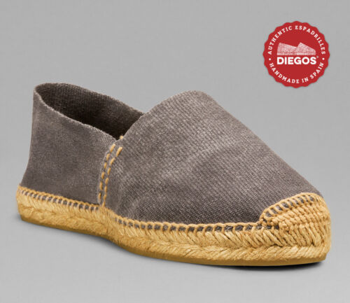 Washed Graphite grey Espadrilles Hand Made in Spain - Both for Men and Women - Picture 1 of 7