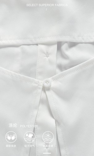 Women's Long Sleeve White Shirt Waistless Open Back Hollow Lace-Up Top - Picture 7 of 17