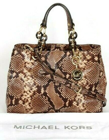 🌞MICHAEL KORS CYNTHIA PYTHON SNAKE 